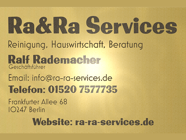 Ra&Ra Services Visitenkarte